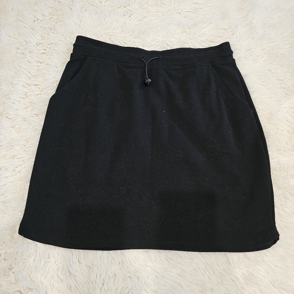 Sundry Black Skater Mini Skirt
